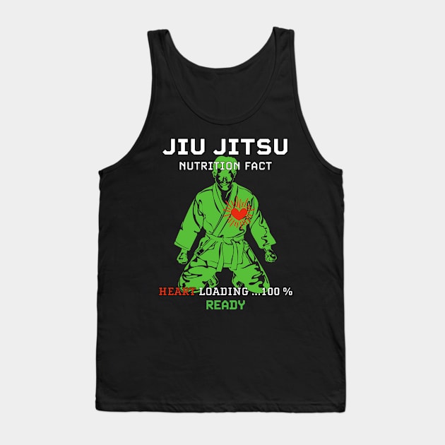 Funny Jiu Jitsu Nutrition Facts Tank Top by PunnyPoyoShop